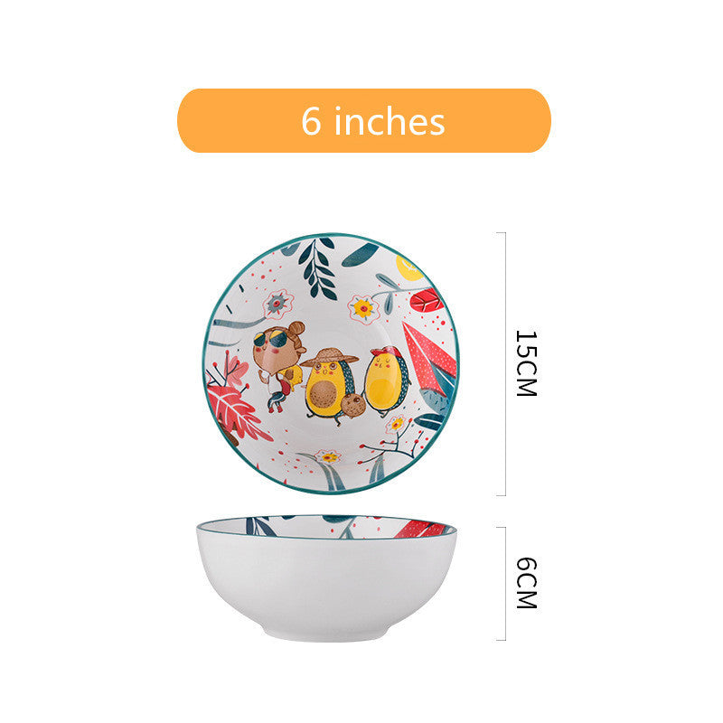 Rainforest Design Ceramic Dinnerware Set