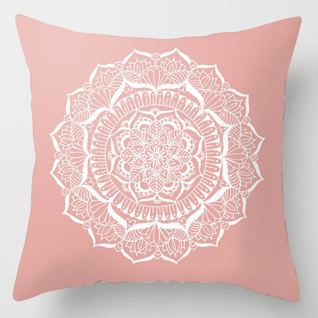 Sweet Pink Assorted Design Cushion Cover
