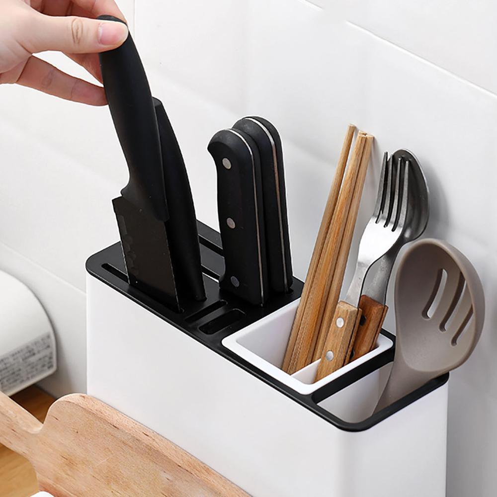 Kitchen Knives, Utensils and Pan Lid Storage and Organizer