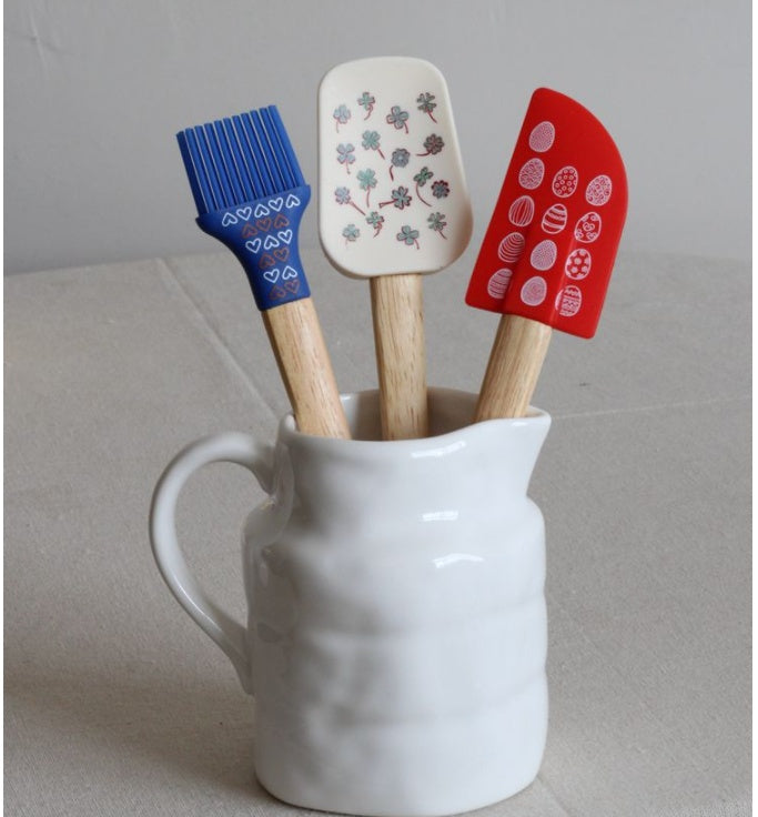 Baking Utensils with Floral Prints