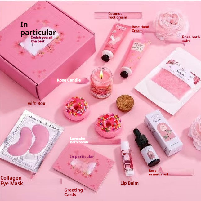 Подарочный набор для ванны с ароматерапевтическими свечами