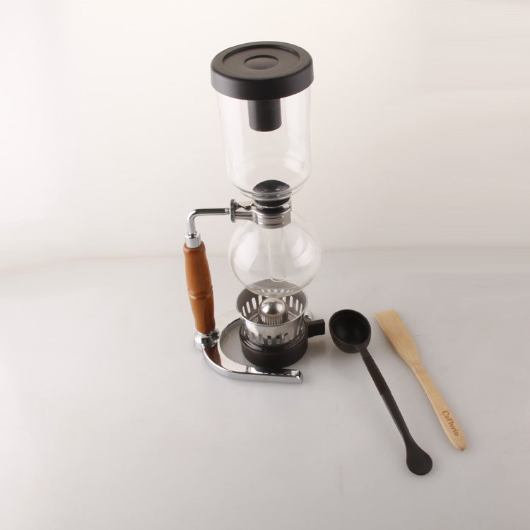 Siphon Vacuum Coffee Maker with Glass Pot