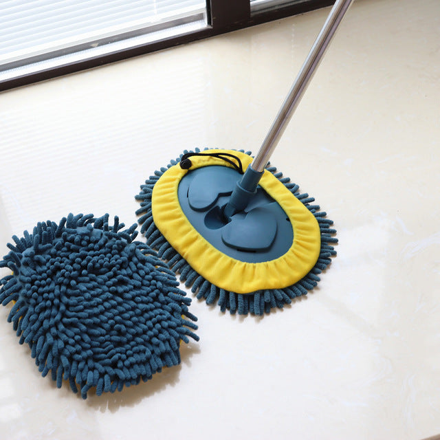 360-degree Rotation Chenille Mop for Bathroom, Living Room