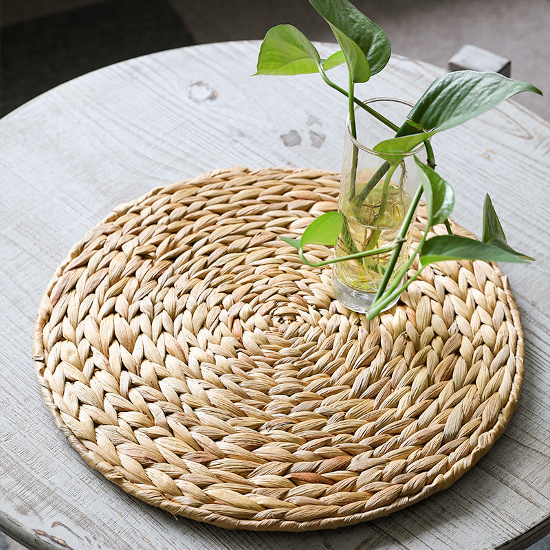Straw Potholder Round Pallet Woven Placemat