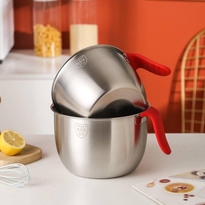 Миска для смешивания яиц и муки из нержавеющей стали