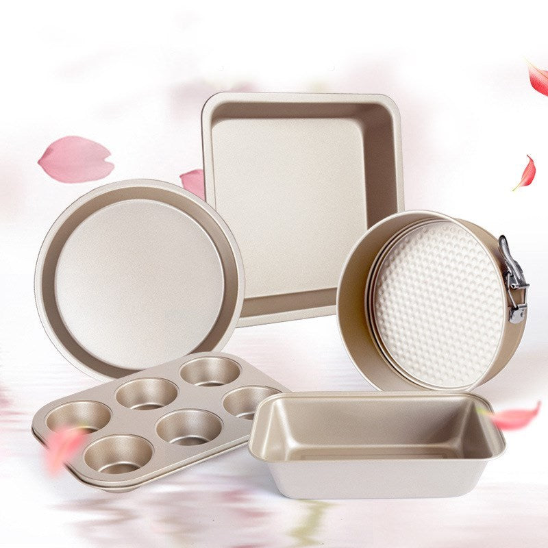 Light Golden Colour Baking Mould and Trays Set