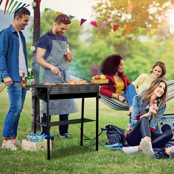 Portable Outdoor Barbecue Grill Stand and Accessories