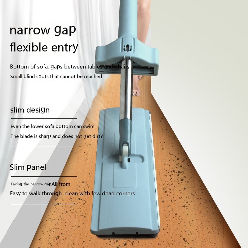 Hands-free 360-degree Rotation Wet and Dry Flat Mop