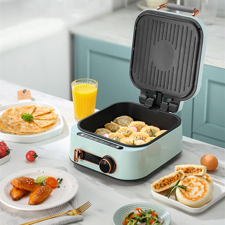 Двухсторонняя электрическая плита в ретро-стиле для гриля и выпечки