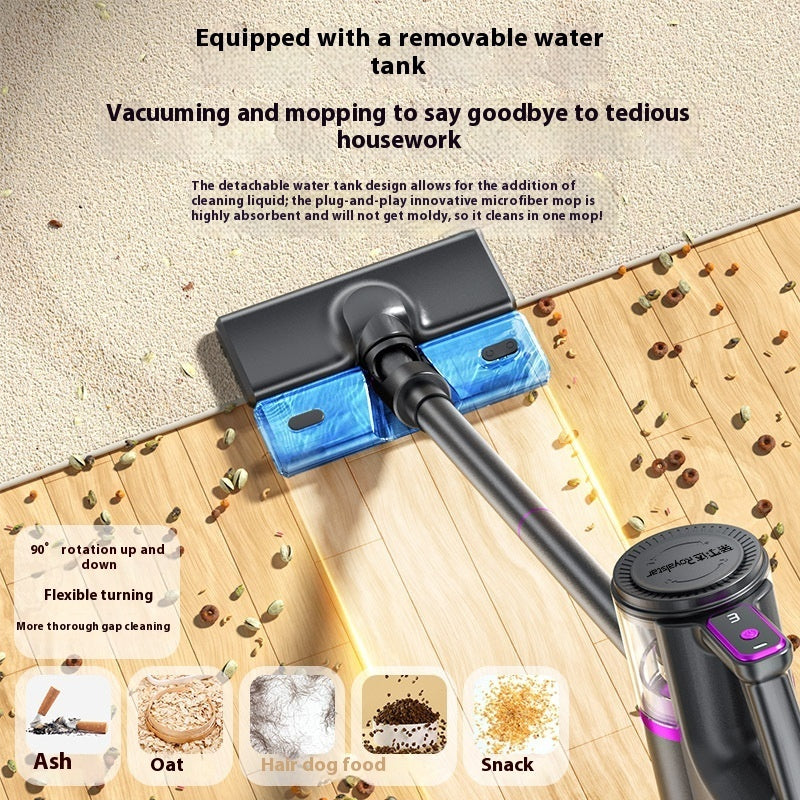 Household Wireless Handheld Multipurpose Suction Mop Vacuum Cleaner