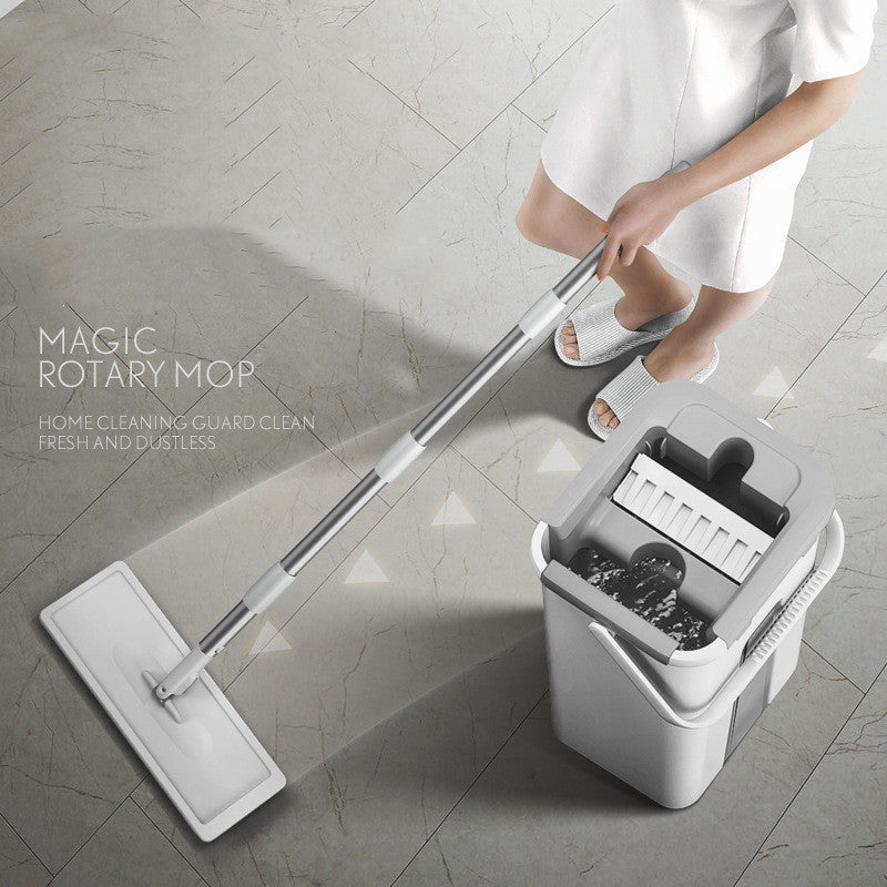 Hands-free Household Flat Wet and Dry Dual Use Mop Set