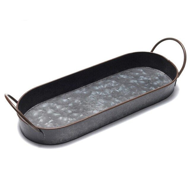 Креативный ретро-поднос из состаренного железа