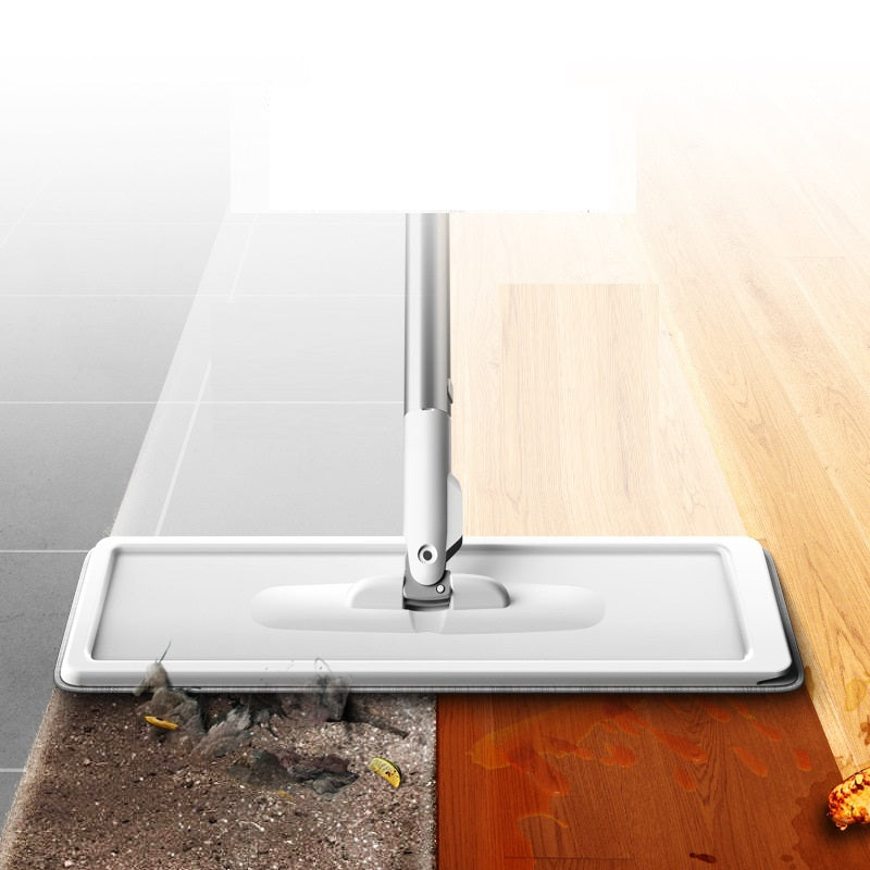 Hands-free Household Flat Wet and Dry Dual Use Mop Set