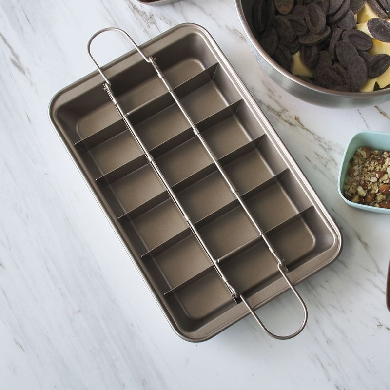18-grid Brownie Pan Mould Tray for Baking