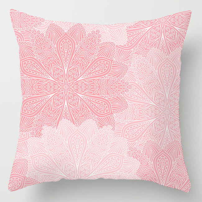 Sweet Pink Assorted Design Cushion Cover