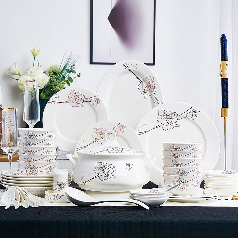 Exquisite Premium Quality Bone China Ceramic Dinnerware Set