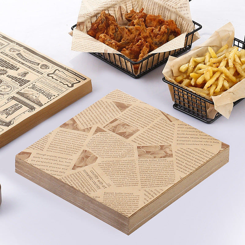 Disposable Baking Tray Food Greaseproof Paper