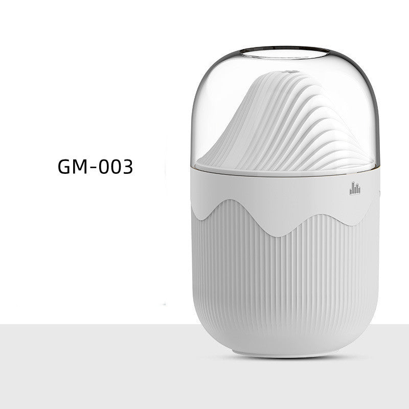 New Volcano Humidifier Intelligent Voice Night Light Air Humidifier Colorful Diffuser