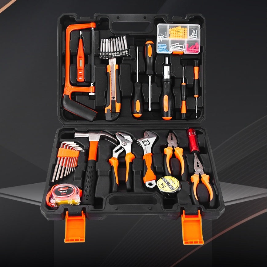 108-piece Carbon Steel Hardware Toolkit for Household
