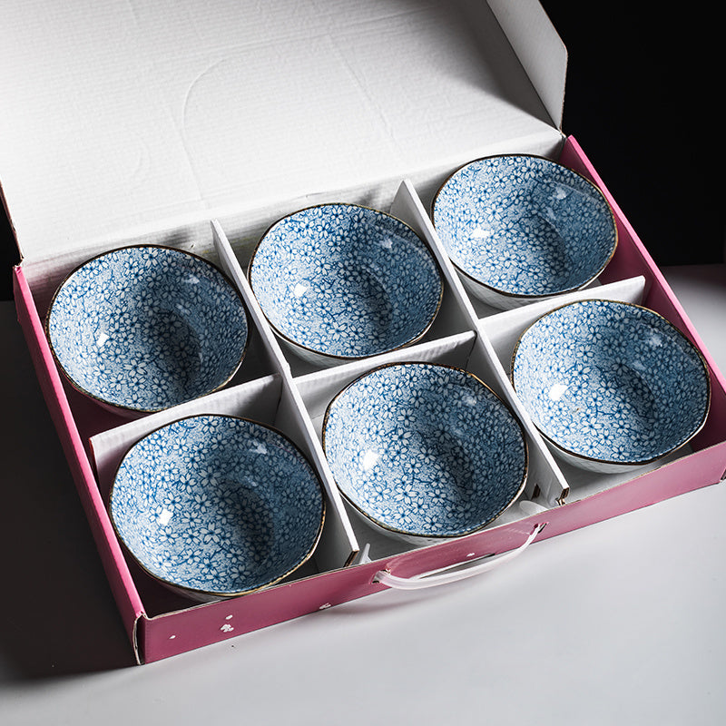 Assorted Design Ceramic Dinnerware Bowl Set