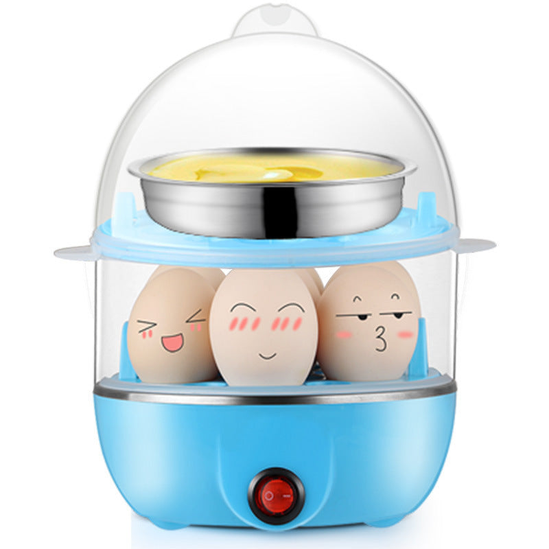 Multi-functional Mini Double-layered Egg Steamer Breakfast Maker Machine