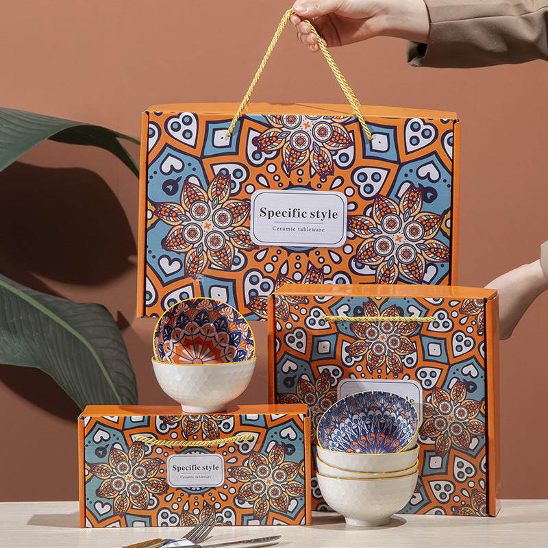 Керамические наборы посуды в богемном стиле