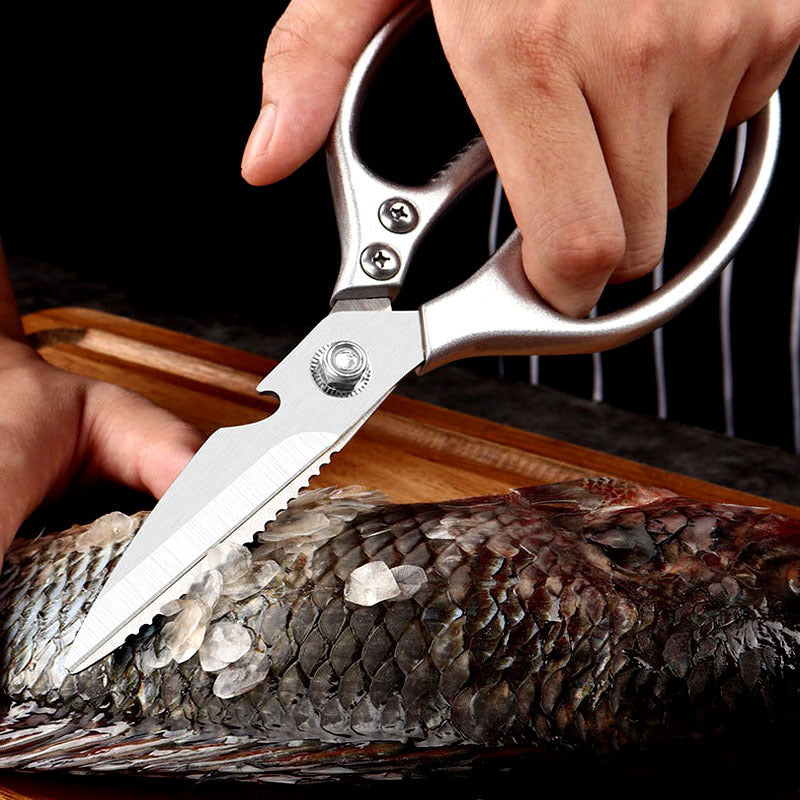 Stainless Steel Kitchen Scissors with Bottle Opener