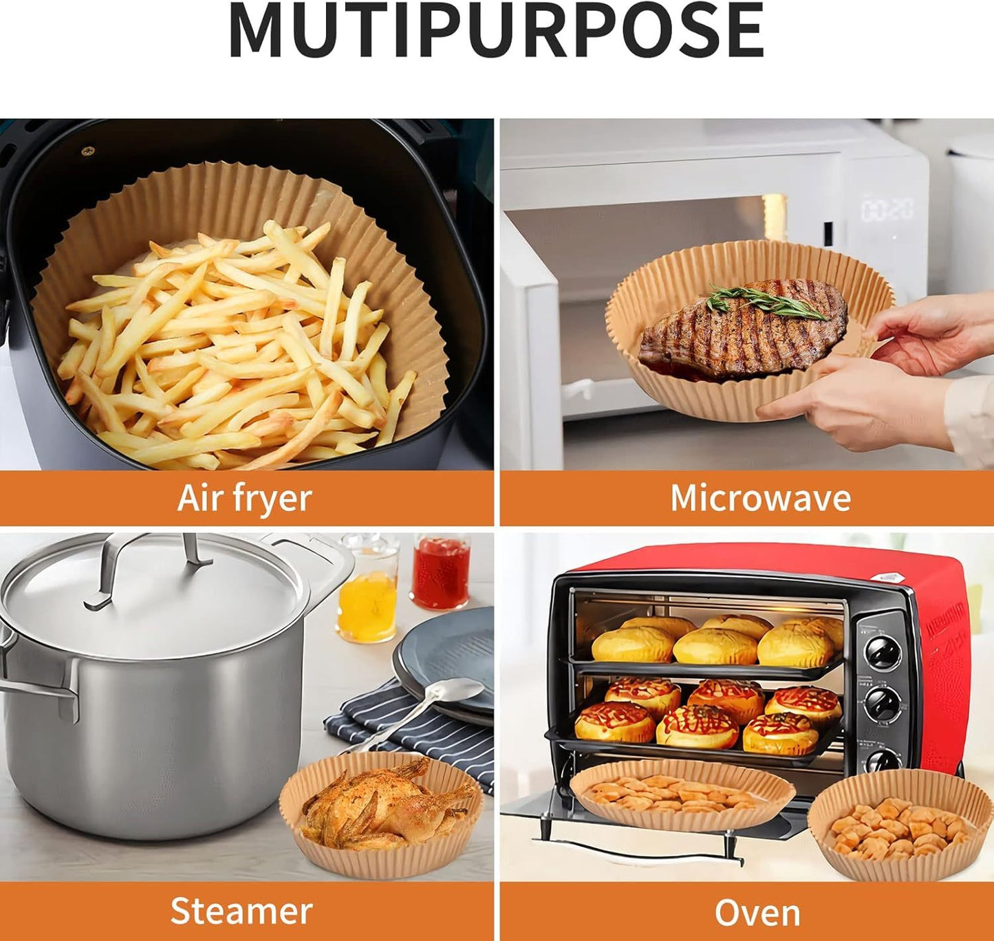 Round Shape Disposable Air Fryer Paper