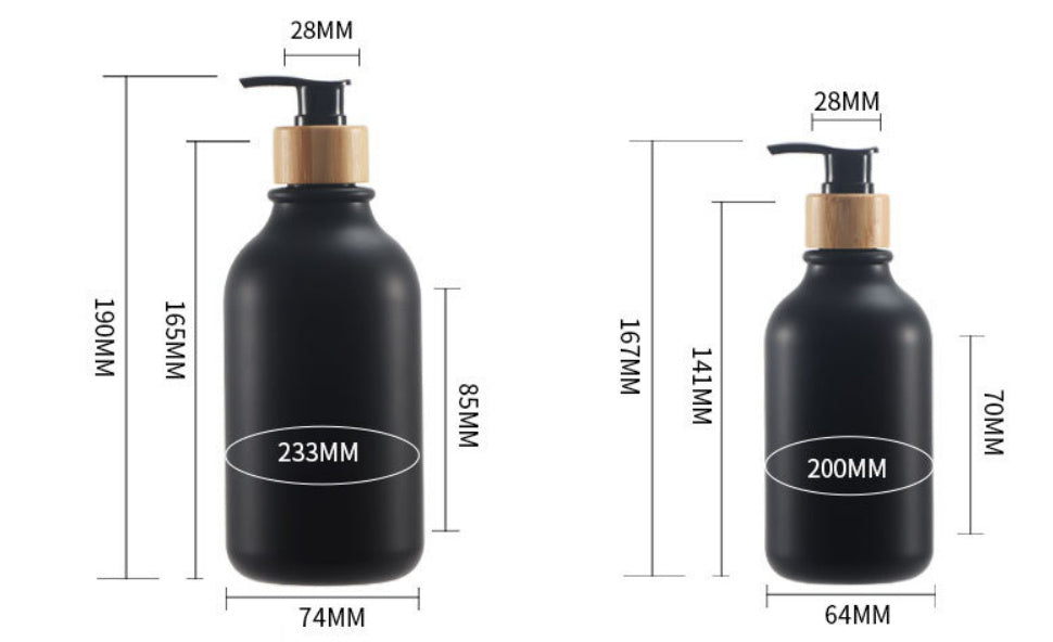 Frosted PET Plastic Shampoo Bottle Shower Gel Pump Bottles