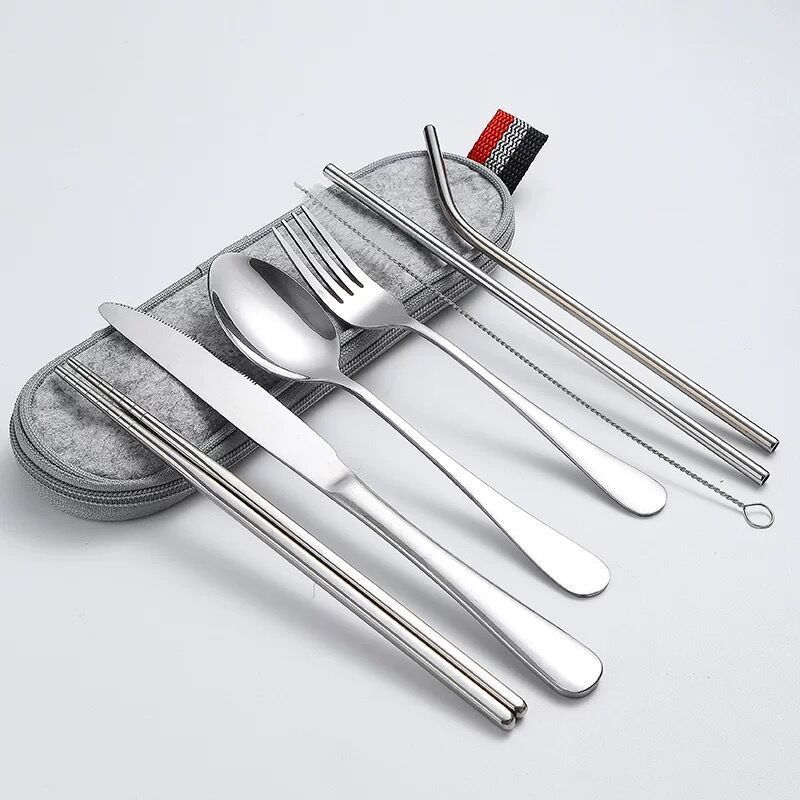7-piece Rainbow Multi-Colour Stainless Steel Cutlery Set