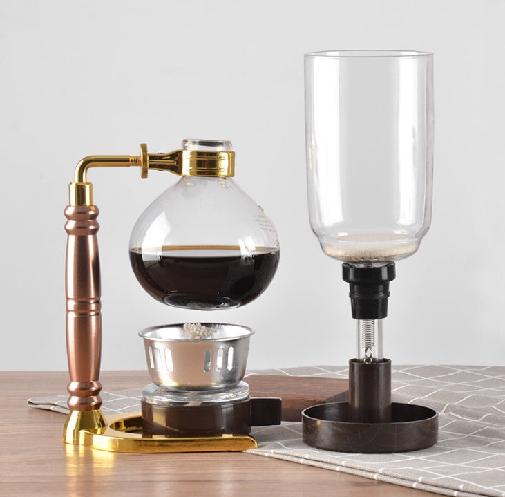 Siphon Vacuum Coffee Maker with Glass Pot