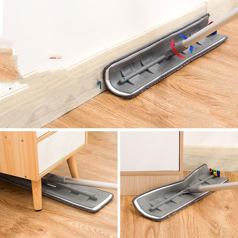 Magic Silicone Mop Squeeze Flat Mop Hands-free Washing Microfiber Mop For Home Kitchen House Wash Floor Cleaning Mop Rag Pads