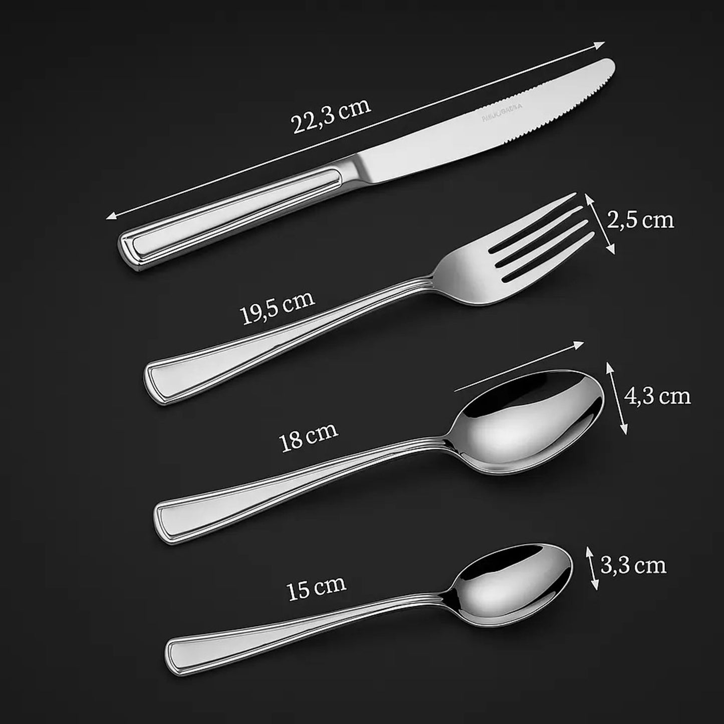 16-piece High-end Stainless Steel Tableware Family Cutlery Set