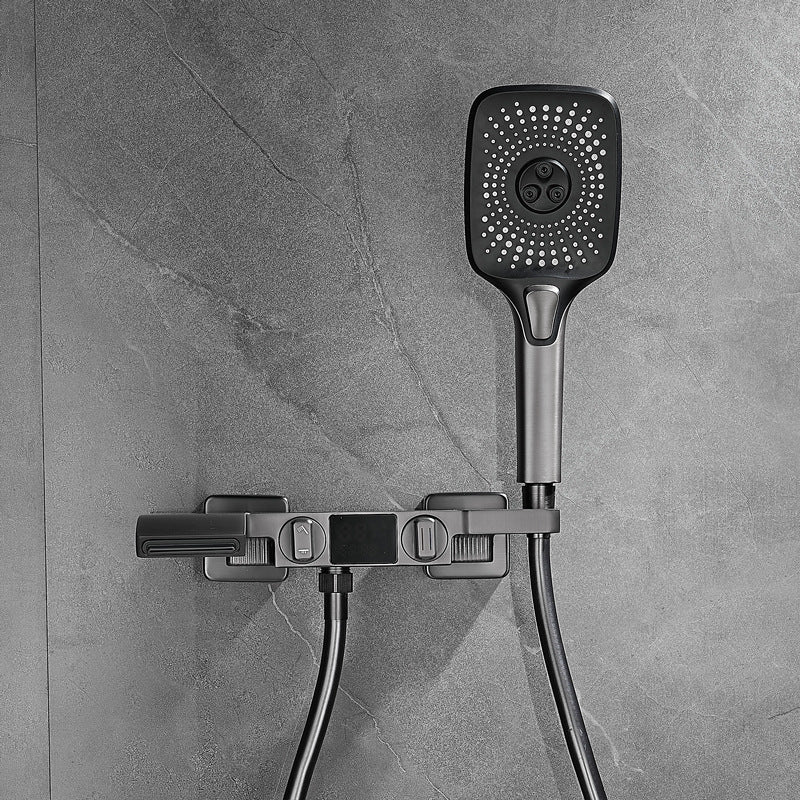 Hot and Cold Shower Head and Faucet Set with Digital Display