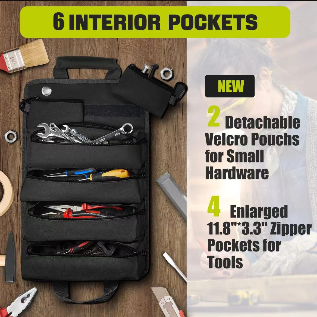 Portable Waterproof Vehicle-mounted Hardware Toolkit Storage Bag