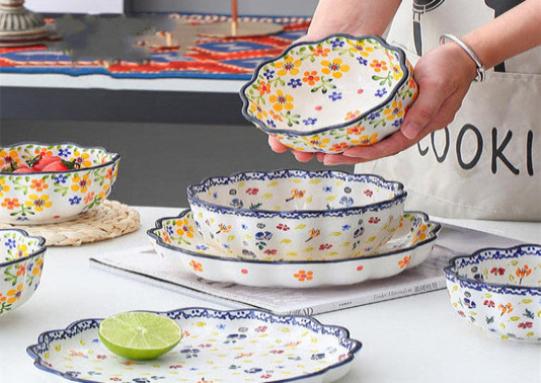 Floral Lace Design Ceramic DinnerWare