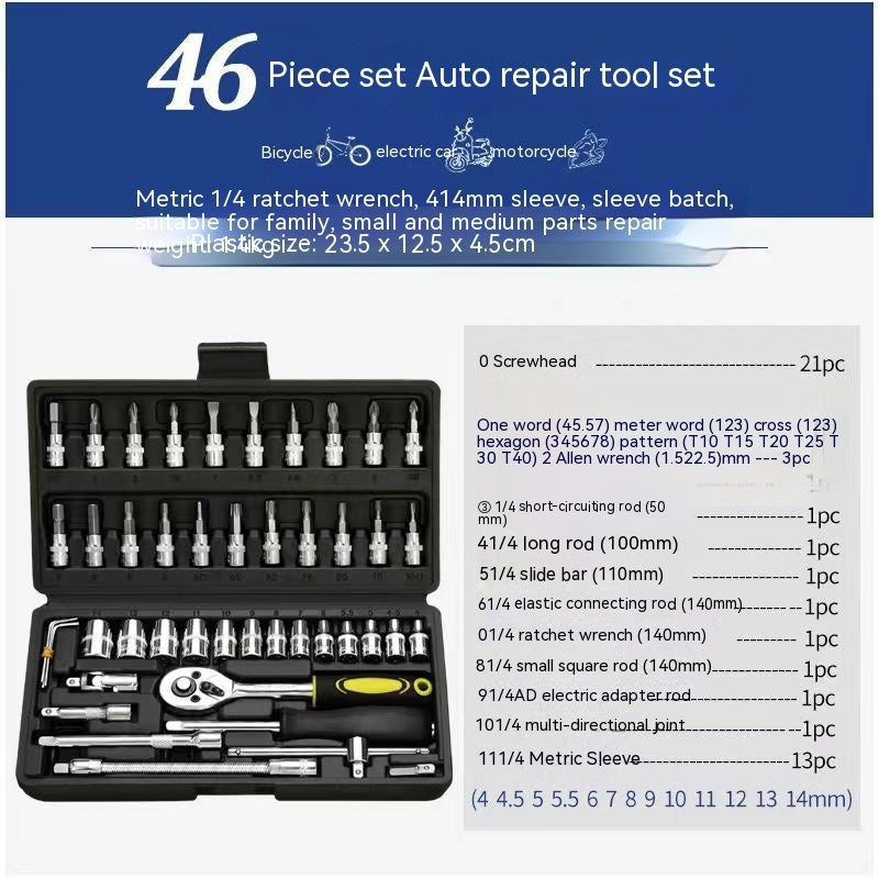 Hardware Tools Wrench Socket Components Toolkit
