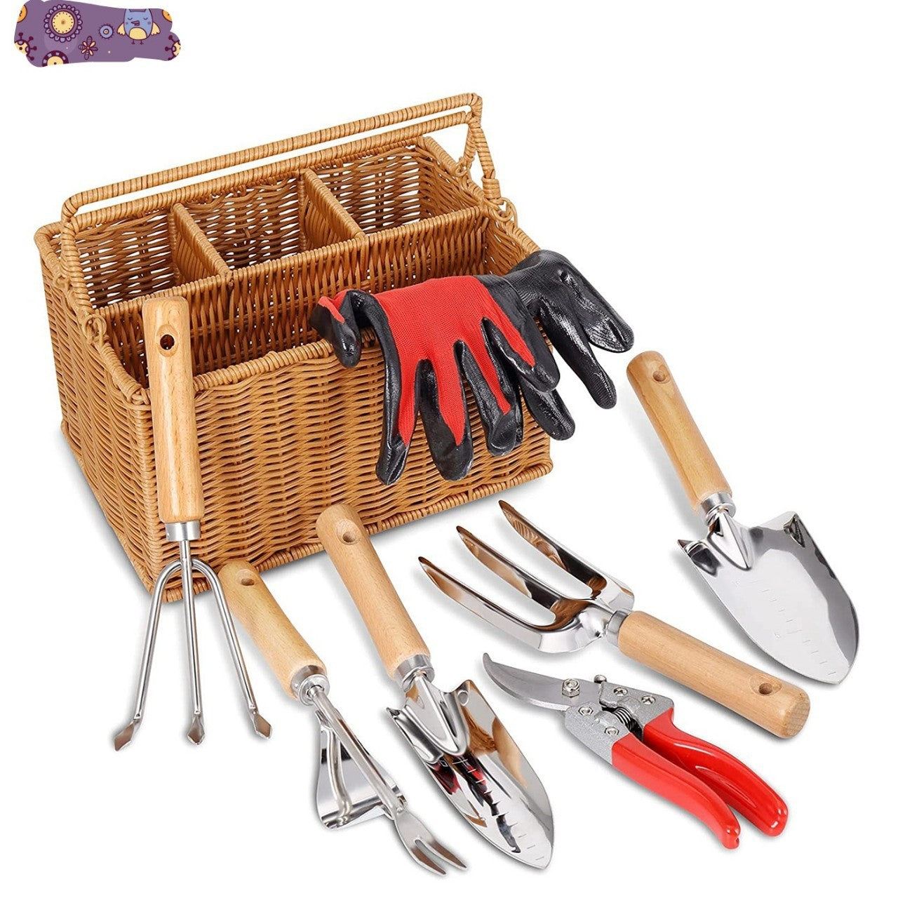 Pruning Scissors, Gloves, Hoe, Shovel Gardening Tools