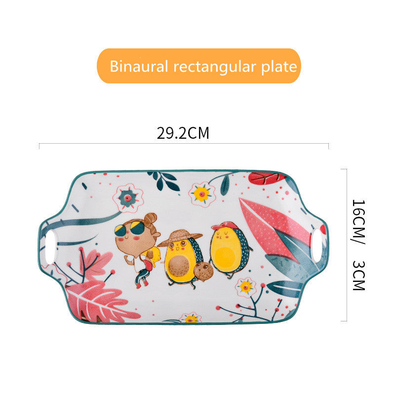 Rainforest Design Ceramic Dinnerware Set