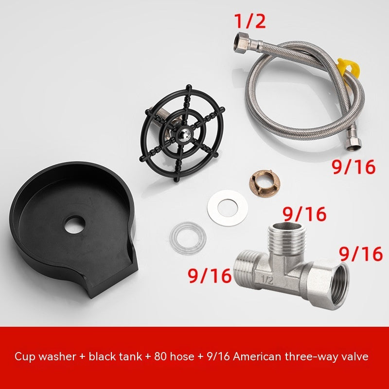 Automatic High-pressure Spray Coffee Pitcher Wash Cup Faucet for Kitchen, Bar Counter