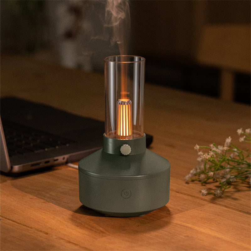 Retro Light Aroma Diffuser Essential Oil LED Light Filament Night Light Air Humidifier