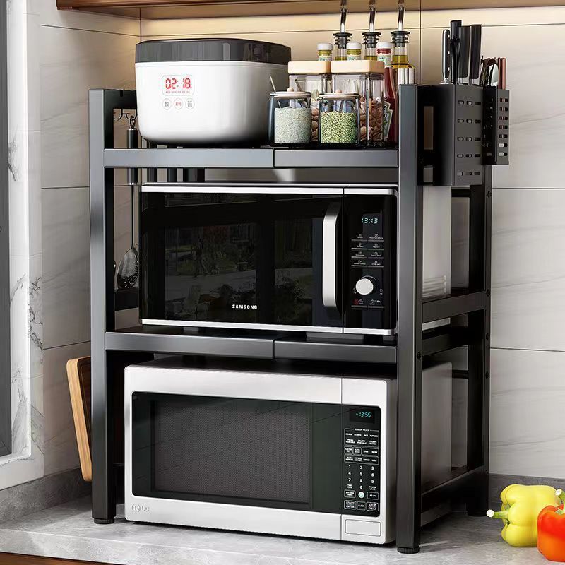 Kitchen Microwave Retractable Oven Shelves