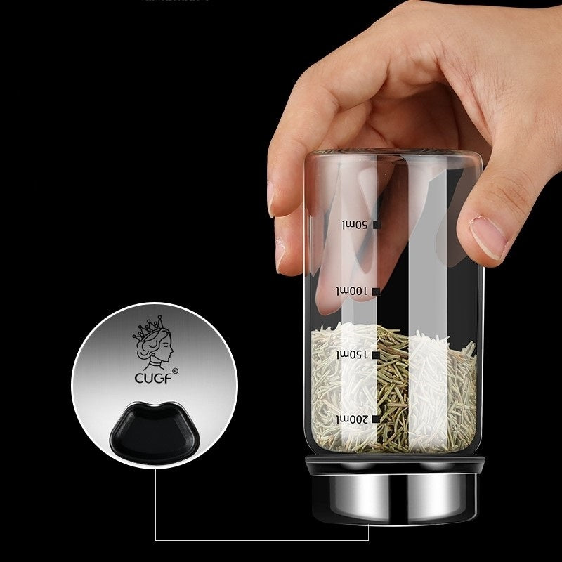 Glass Seasoning Bottle with Measurement