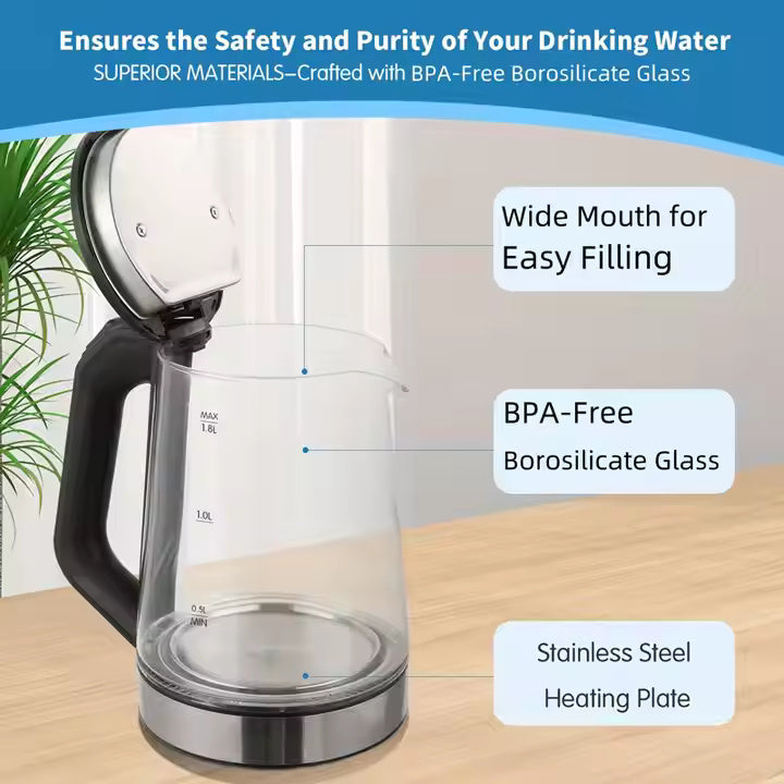 Clear Glass Electric Kettle