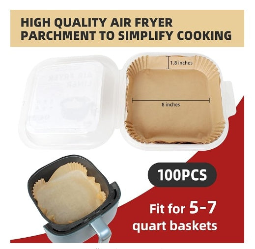 Disposable Square Shaped Air Fryer Paper