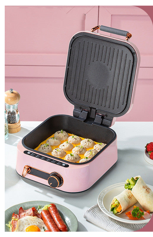 Двухсторонняя электрическая плита в ретро-стиле для гриля и выпечки