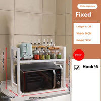 Kitchen Microwave Retractable Oven Shelves