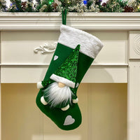 Dazzling Faceless Santa Christmas Gift Socks Decorations