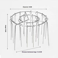 Air Fryer Universal Stainless Steel Vertical Grill Rack