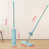 Hands-free 360-degree Rotation Wet and Dry Flat Mop
